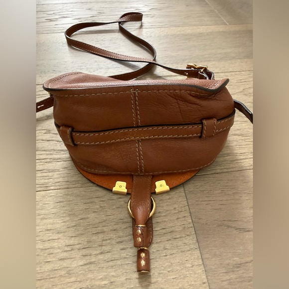 Chloé Marcie Leather Crossbody Bag Chestnut Brown | Vintage Era - Picture 7 of 11
